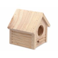 Domek SMALL ANIMAL Budka dřevěný 12 x 12 x 13,5 cm (1ks)