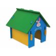 Domek SMALL ANIMAL dřevěný barevný 24,5 x 22,5 x 23 cm (1ks)
