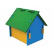 Domek SMALL ANIMAL dřevěný barevný 24,5 x 22,5 x 23 cm (1ks)