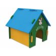 Domek SMALL ANIMAL dřevěný barevný 30 x 29,5 x 29,5 cm (1ks)