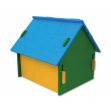 Domek SMALL ANIMAL dřevěný barevný 30 x 29,5 x 29,5 cm (1ks)