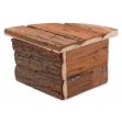Domek SMALL ANIMAL Rohový dřevěný s kůrou 16 x 16 x 11 cm (1ks)