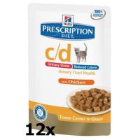 Hill's Prescription Diet Feline C/D kaps. Urinary Str. Reduc.Cal. 12 x 85 g