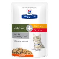 Hill's Prescription Diet Feline Metabolic + Urinary Stress kapsička 12 x 85 g