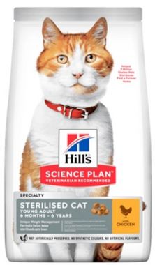 Hill's Science Plan Feline Young Adult Sterilised Chicken 10 kg
