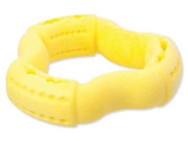 Hračka DOG FANTASY FTPR kruh na pamlsky žlutý 12 cm (1ks)