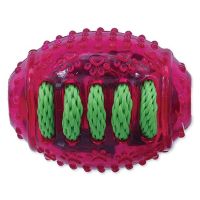 Hračka DOG FANTASY rugby míč gumový růžový 8 cm (1ks)