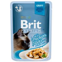 Kapsička BRIT Premium Cat Delicate Fillets in Gravy with Chicken (85g)