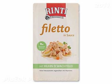 Kapsička RINTI Filetto kuře + křepelčí vejce ve šťávě (125g)