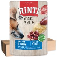 Kapsička RINTI Leichte Beute hovězí + kuřecí srdíčka - karton (400g)