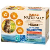 Kapsičky IAMS Cat Naturally mořské maso v omáčce multipack 1020g