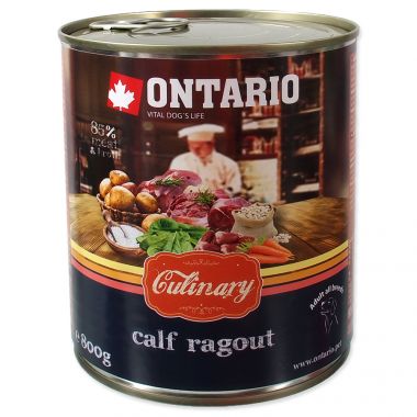 Konzerva ONTARIO Culinary Calf Ragout with Duck (800g)