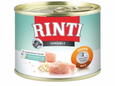 Konzerva Rinti Sensible kuře + rýže   (185g)