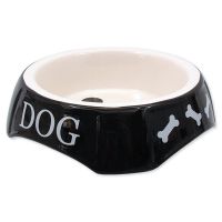 Miska DOG FANTASY potisk Dog černá (1ks) 18,5 cm
