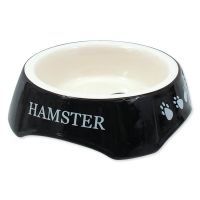 Miska SMALL ANIMAL potisk Hamster černá (1ks)