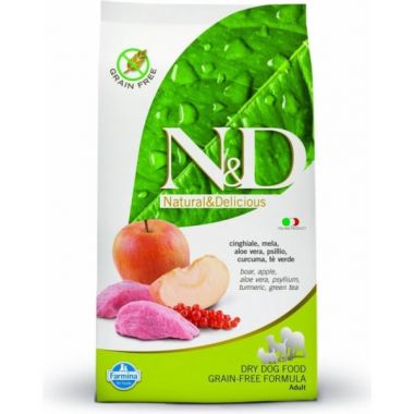 N&D Grain Free Dog Adult Boar & Apple 12kg