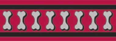 Obojek RD 12 mm x 20-32 cm - Bones Rfx - Červená