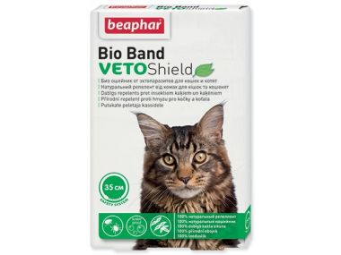 Obojek repelentní BEAPHAR Bio Band Veto Shield 35 cm pro kočky