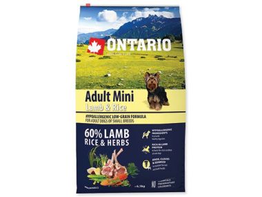 ONTARIO Adult Mini Lamb & Rice (6,5kg)