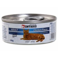 ONTARIO konzerva Chicken Pieces + Salmon (95g)