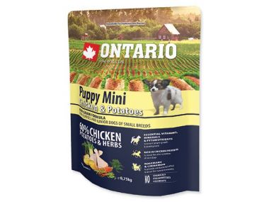 ONTARIO Puppy Mini Chicken & Potatoes & Herbs (0,75kg)