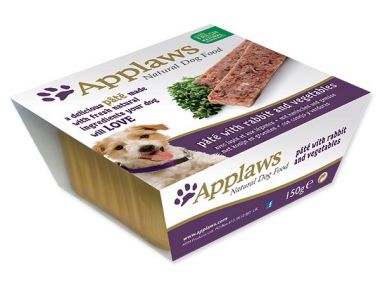 Paštika APPLAWS Dog Pate with Rabbit & Vegetables 150 g ()