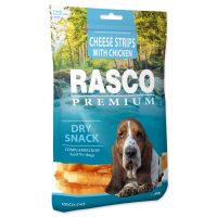 Pochoutka RASCO Premium proužky sýru obalené kuřecím masem (230g)