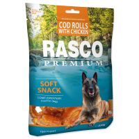 Pochoutka RASCO Premium tresčí rolky obalené kuřecím masem (230g)