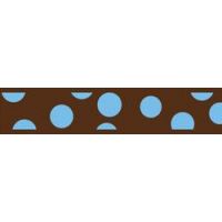Postroj RD 25 mm x 71-113 cm - Blue Spots on Brown