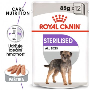 ROYAL CANIN Sterilised Dog Loaf kapsička s paštikou pro kastrované psy 12x