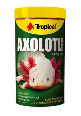 Tropical, Axolotl Sticks, 250 ml, speciální krmivo pro axolotly mexické a vodní obojživelníky