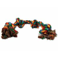 Uzel DOG FANTASY bavlněný barevný 4 knoty 60 cm (1ks)