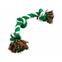 Uzel DOG FANTASY bavlněný zeleno-bílý 3 knoty 40 cm (1ks)