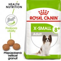 Royal Canin X-Small Adult 8+ granule pro stárnoucí trpasličí psy 0,5